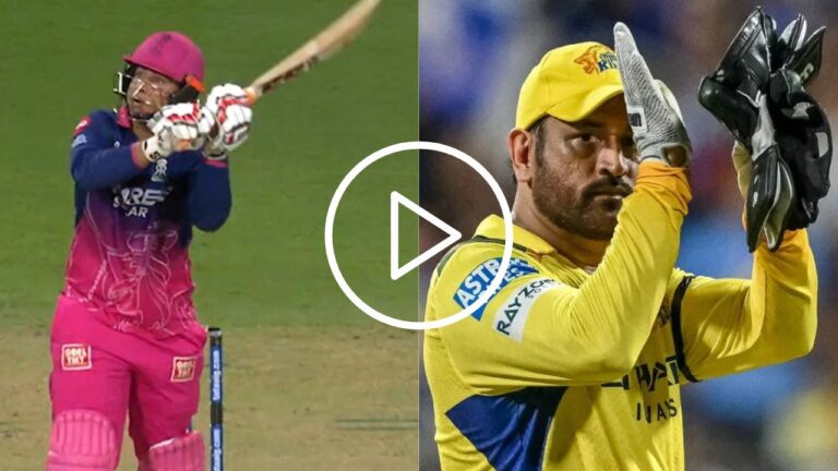Vaibhav Sooryavanshi Channels MS Dhoni with Iconic Helicopter Shot in IPL 2026