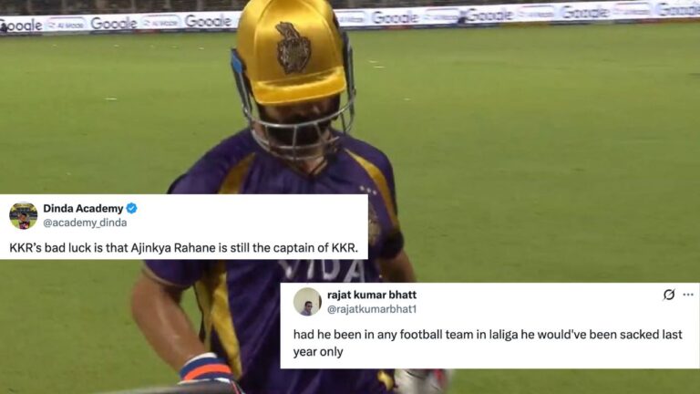 KKR Fans Demand Change as Ajinkya Rahane Struggles in IPL 2026
