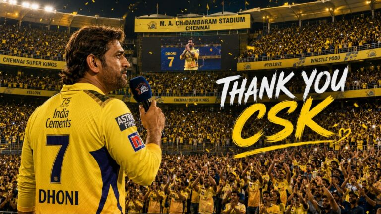Will MS Dhoni Make a Final Appearance for CSK vs SRH in Chennai?