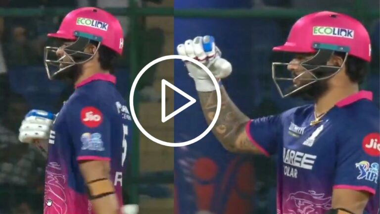 Riyan Parag Sparks Controversy with Bold Celebration Against Delhi Capitals