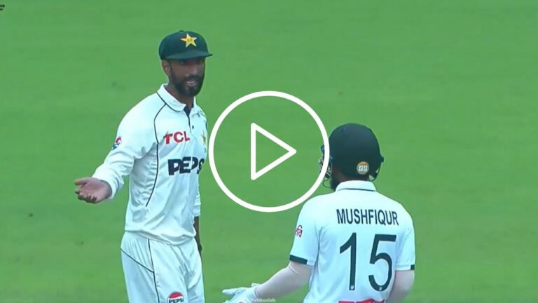 Shan Masood and Mushfiqur Rahim Exchange Heated Words in Sylhet Test: Bangladesh Dominates