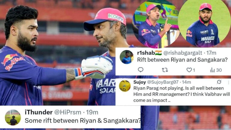 Riyan Parag Absent From RR Toss vs LSG: Fans Speculate Over Potential Rift