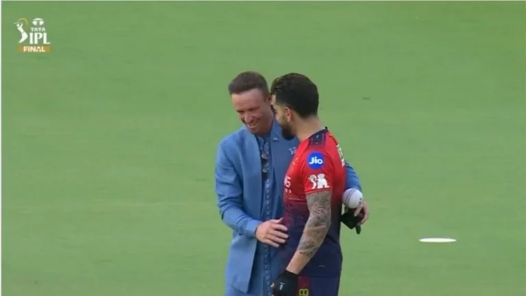 Watch: Virat Kohli and AB de Villiers share special reunion in Ahmedabad ahead o the IPL 2026 Final