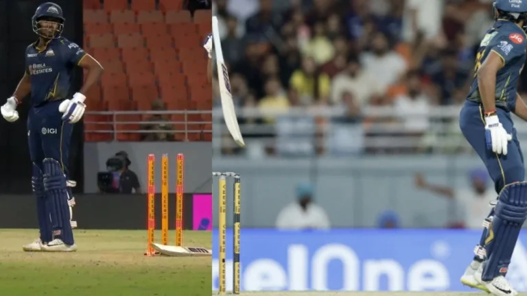 Sai Sudharsan falls in bizarre hit-wicket fashion again; Shubman Gill left stunn – Sai Sudharsan’s Bizarre Hit-Wicket Dismissal: A Rare IPL Occurrence