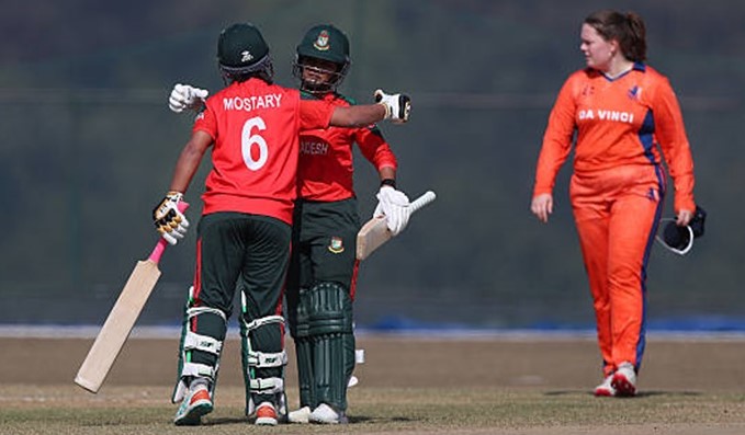 Nigar Sultana Joty’s heroic 77 goes in vain as Bangladesh women lose to Netherlands